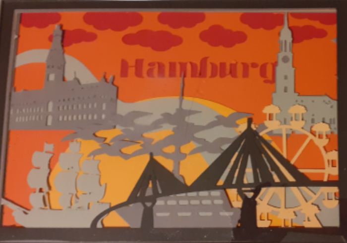 Geschenke Handmade - Bild Hamburg personalisiert beleuchtet